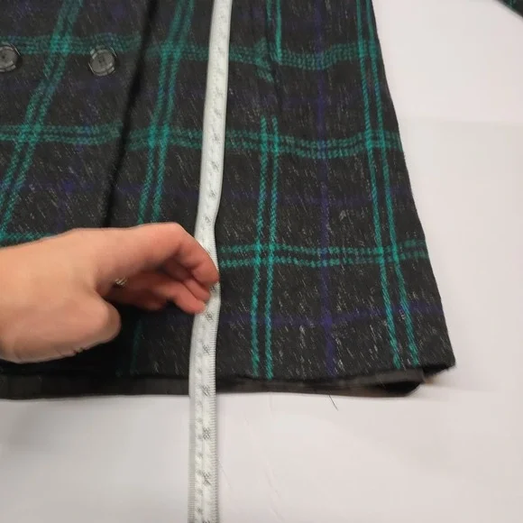 Spencer Douglas Women's Plaid Wool Blend Blazer Coat‎ Size 10 - Picture 8 of 8